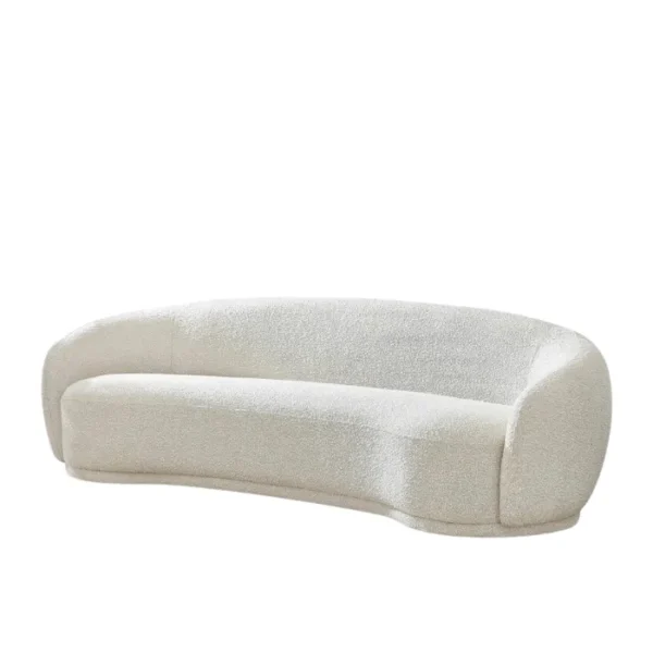 Opulence Bouclé Chesterfield Sofa (4) White Opulence Bouclé Chesterfield Sofa