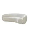 White Opulence Bouclé Chesterfield Sofa