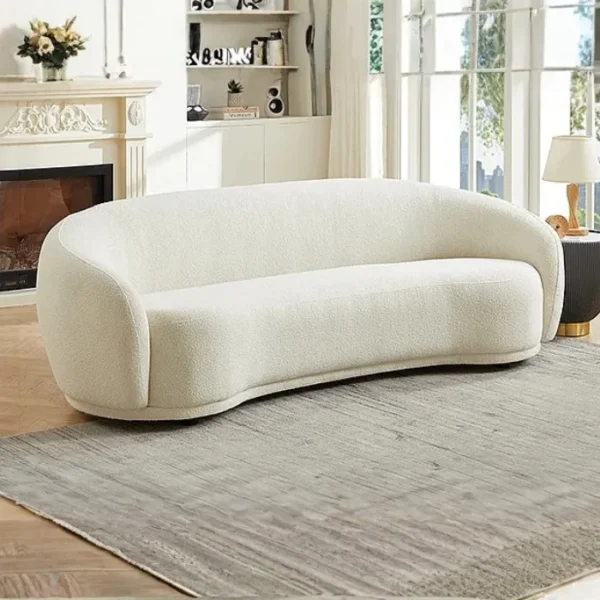 Opulence Bouclé Chesterfield Sofa White Opulence Bouclé Chesterfield Sofa