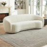 White Opulence Bouclé Chesterfield Sofa