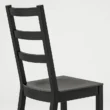 Orlivia Dining Set – Elegant Black Wooden Chair with Ladder Back Design