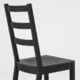 Orlivia Dining Set – Elegant Black Wooden Chair with Ladder Back Design