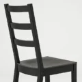 Orlivia Dining Set – Elegant Black Wooden Chair with Ladder Back Design