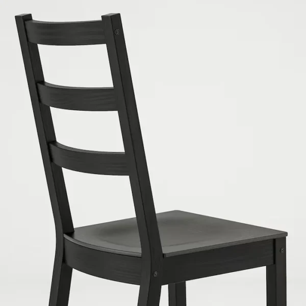Orlivia Dining Set – Elegant Black Wooden Chair with Ladder Back Design Orlivia Dining Set – Elegant Black Wooden Chair with Ladder Back Design