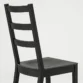 Orlivia Dining Set – Elegant Black Wooden Chair with Ladder Back Design