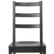 Orlivia Dining Set – Classic Black Wooden Chair with Ladder Backrest