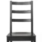 Orlivia Dining Set – Classic Black Wooden Chair with Ladder Backrest