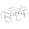 Orlivia Dining Set – Wooden Table Dimensions Diagram with Measurements