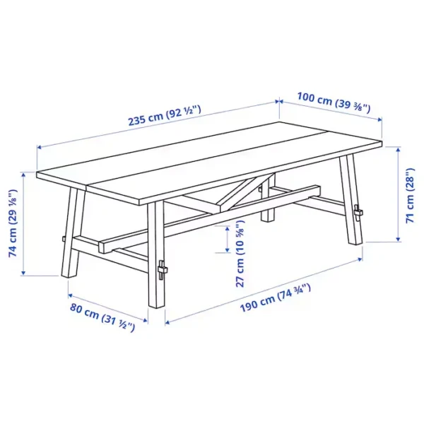 Orlivia Dining Set – Wooden Table Dimensions Diagram with Measurements Orlivia Dining Set – Wooden Table Dimensions Diagram with Measurements