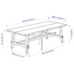 Orlivia Dining Set – Wooden Table Dimensions Diagram with Measurements