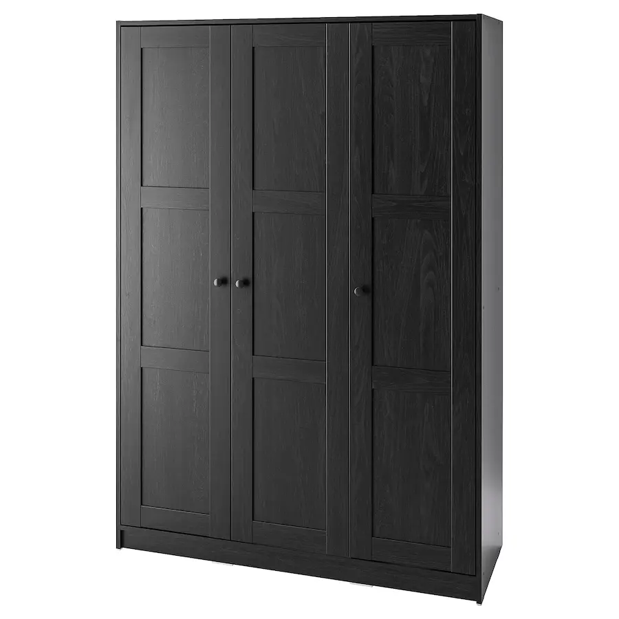 featuring image of Trifold Wardrobe in black colour