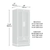 Tranquil Oak Wardrobe Closet Dimensions