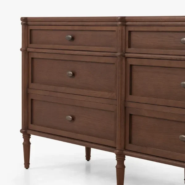 Aurela Drawer Dresser (3) Aurela Drawer Dresser Closeup
