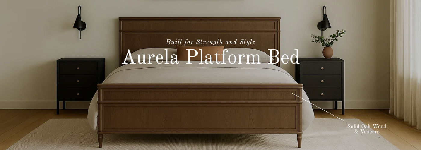Aurela Platform Bed Banner