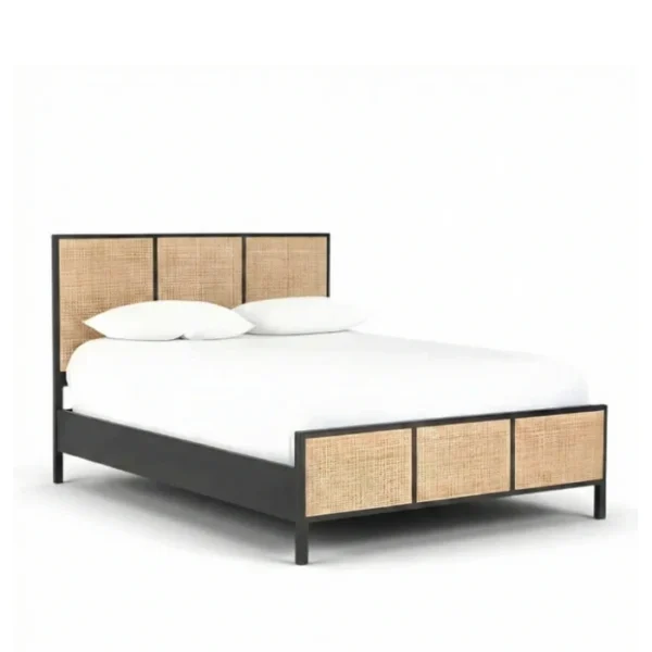 Celesté Cane Bed angled view of celeste cane bed