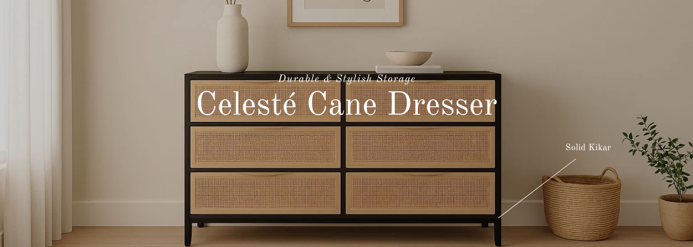 Celesté Cane Dresser Banner