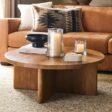 Creament Round Coffee Table Details