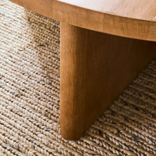 Creament Round Coffee Table leg detail featuring leg detail img for Creament Round Coffee Table