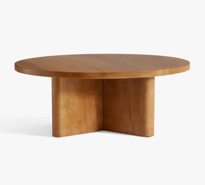 featuring side img for Creament Round Coffee Table
