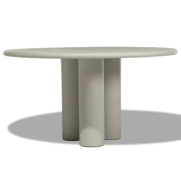 Fascia Round Dining Table – Modern circular dining table with a sturdy design, ideal for dining spaces. Fascia Round Dining Table – Modern circular dining table with a sturdy design, ideal for dining spaces.