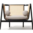 Harvey Cane Chair front view featuring image
