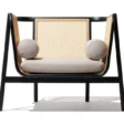 Harvey Cane Chair front view featuring image