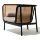 angled view of cane chair