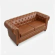 upper view of 2 seater leather sofa