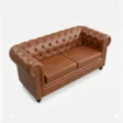 upper view of 2 seater leather sofa