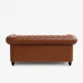 back view of 2 seater leather sofa