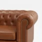 armrest close view of 2 seater leather sofa