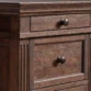close view showing grainy texture of drawers