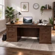 executive desk in simple office background