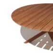dining table featuring top surface.