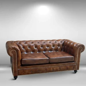 featuring Wellington Chesterfield Leather Sofa