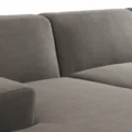 close view of sectional sofa showing premium upholstery