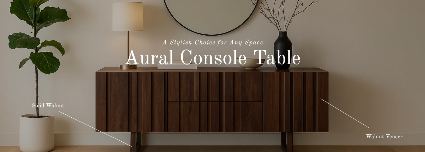 Aural Console Table Banner