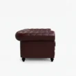 side profile view of cherry sofa
