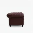 side profile view of cherry sofa