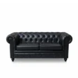 front view 2 seater leather sofa