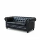 left angled view 2 seater leather sofa