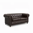 angled view of 2 seater chesterfield