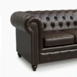 Hemington Chesterfield Leather Sofa - 2 seater cushioned (6)