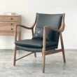 Incurve Leatherite Chair blue with background