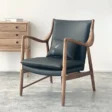 Incurve Leatherite Chair blue with background