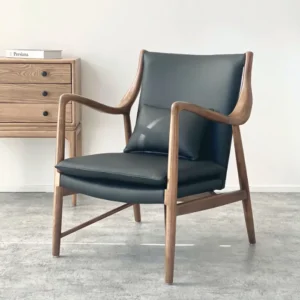 Incurve Leatherite Chair blue with background