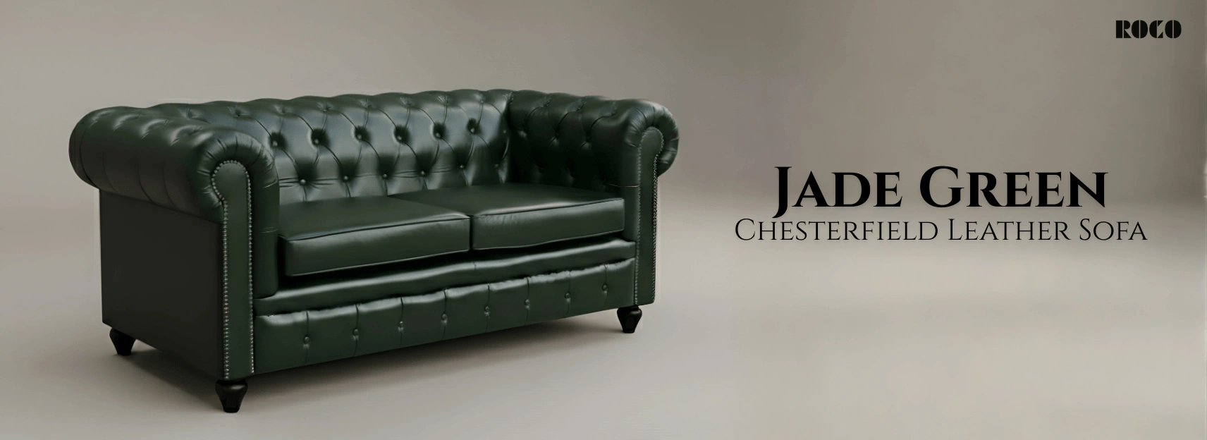 jade green leather sofa banner image