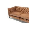 Lavender Pure Leather Sofa Left