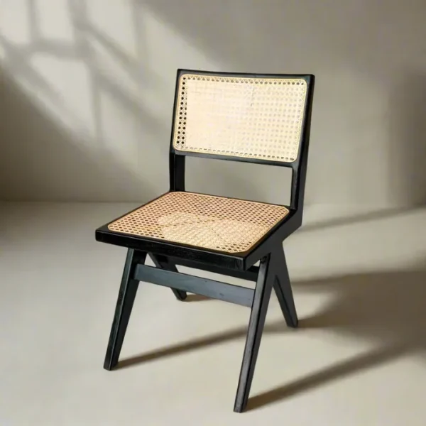 Malavi Cane Chair with background