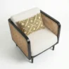 upper angled view of cane chair